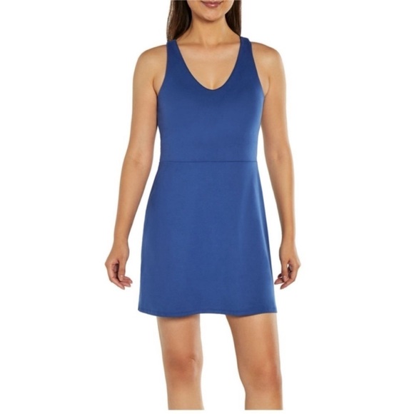 GAP Dresses & Skirts - Gap Fit blue athletic active tank dress sleeveless shorts M